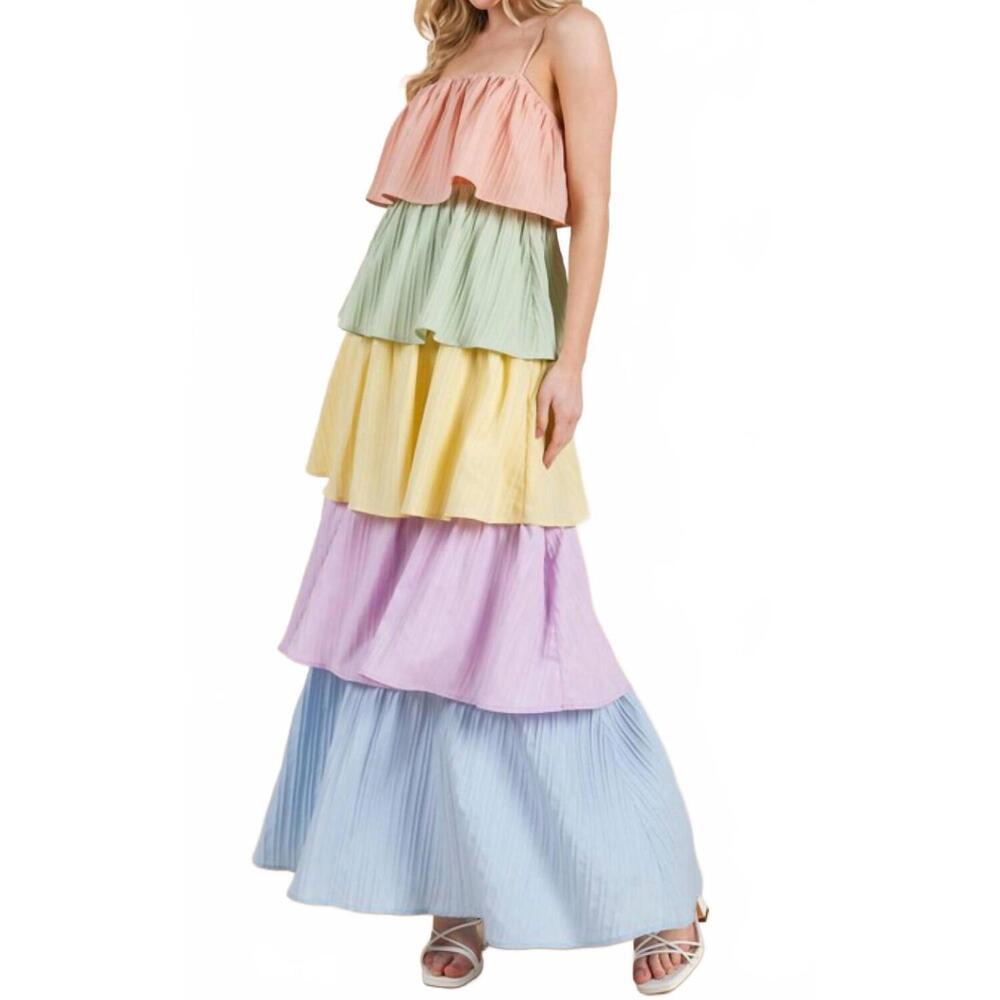NEW GEEGEE easter maxi dress in multicolor